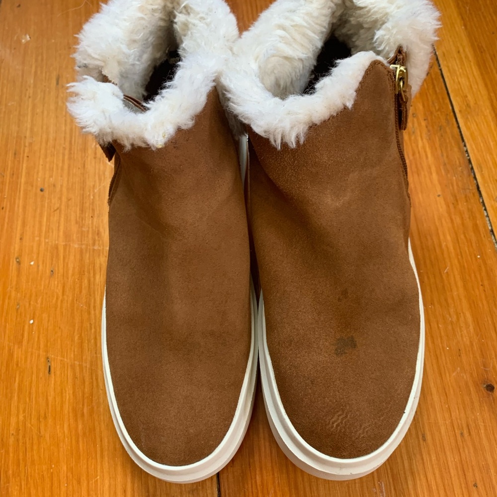 Cole Haan fur-lined shoes